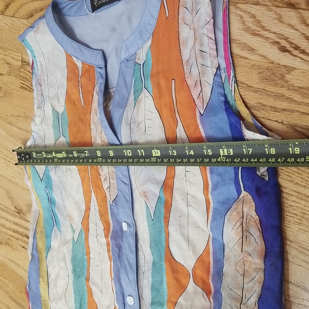 (S) Creation Flowy Dress Colorful Bohemian Cottagecore Vacation Coastal - Picture 5 of 6